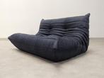 Ligne Roset Togo set - 2 seater - blue pinstripe fabric, Ophalen of Verzenden, Zo goed als nieuw, Blauw