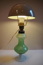 Vintage opaline tafellamp, mushroom lamp, Antiek en Kunst, Ophalen
