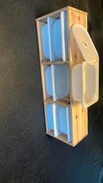 Ikea Opbergkast met 6 afsluitbare dozen., Ophalen, Gebruikt, Overige typen, Minder dan 35 cm