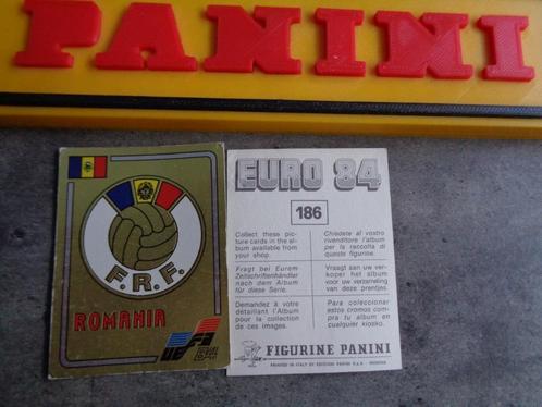 PANINI VOETBAL STICKER EURO 84 EK EMBLEEM NR 186  BADGE ONGE, Hobby en Vrije tijd, Stickers en Plaatjes, Sticker, Ophalen of Verzenden
