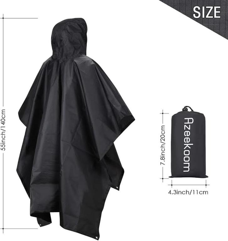 Regenponcho waterdicht | regencape | camping | Nieuw, Caravans en Kamperen, Regenkleding, Nieuw, Regenponcho, Dames, Heren, Verzenden