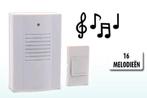Draadloze Deurbel met 16 Melodieën - Nieuw - NU Knalprijs!🎵, Ophalen of Verzenden, Nieuw, Draadloos