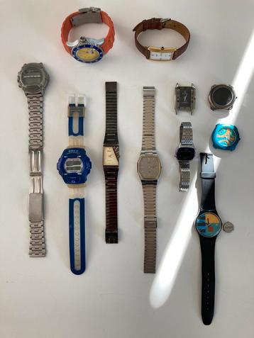 LOT SEIKO Casio Benetton CK Swatch vintage horloges beschikbaar voor biedingen