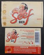Etiquette de bière Seefbier Br Antwerpse Brouw Compagnie 6n7, Utilisé, Enlèvement ou Envoi