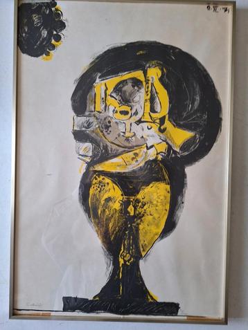 Litho Graham Sutherland "Standing Rock Form" uit 1977 beschikbaar voor biedingen
