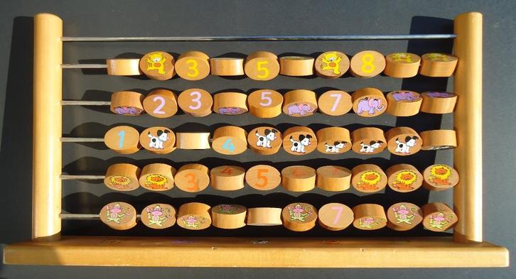 Houten telraam, Kinderen en Baby's, Speelgoed | Educatief en Creatief, Rekenen, Ontdekken, Ophalen of Verzenden