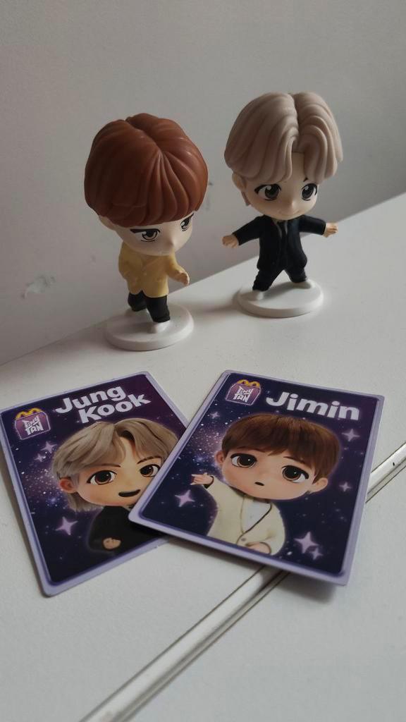 Figurines McDonald's Happy Meal BTS Jungkook Jimin, Collections, Jouets, Neuf, Enlèvement ou Envoi