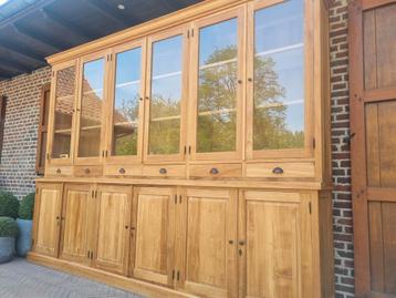 Teak xxl vitrinekast (art.:138/25.1) GRATIS LEVERING  beschikbaar voor biedingen