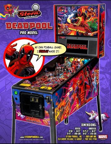 Flipper Stern DEADPOOL beschikbaar voor biedingen