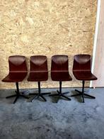 Pagholz stoelen - set van 4, Métal, Quatre, Brun, Vintage