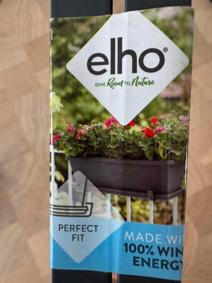 Elho balkon bloembak haken, Tuin en Terras, Bloembakken en Plantenbakken, Metaal, Balkon, Ophalen of Verzenden