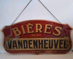 Unieke oude glazen bierreclame bieres Vandenheuvel jaren 20, Verzamelen, Ophalen, Zo goed als nieuw