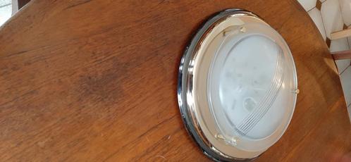 Plafonnier Métal/Verre, Huis en Inrichting, Lampen | Plafondlampen, Gebruikt, Glas, Metaal, Ophalen