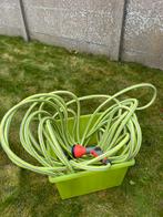 Garden hose with multifunction spray nozzle, min 10m, Tuin en Terras, Tuinslangen, Ophalen, Gebruikt