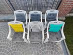 6 tuinstoelen met gratis kussens, Ophalen, Zo goed als nieuw