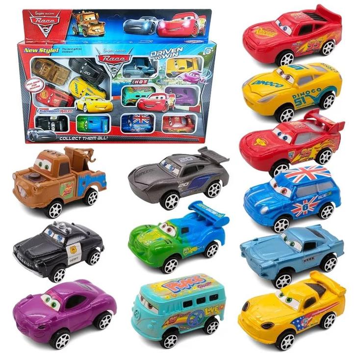 Pixar Cars 12 autootjes - Nieuw, Kinderen en Baby's, Speelgoed |Speelgoedvoertuigen, Nieuw, Verzenden