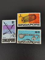 Singapour 1969 - instruments de musique, Affranchi, Enlèvement ou Envoi