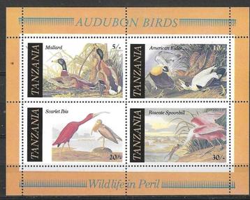 Tanzania 1986 - Yvert blok 45 - Vogels van Audubon (PF)
