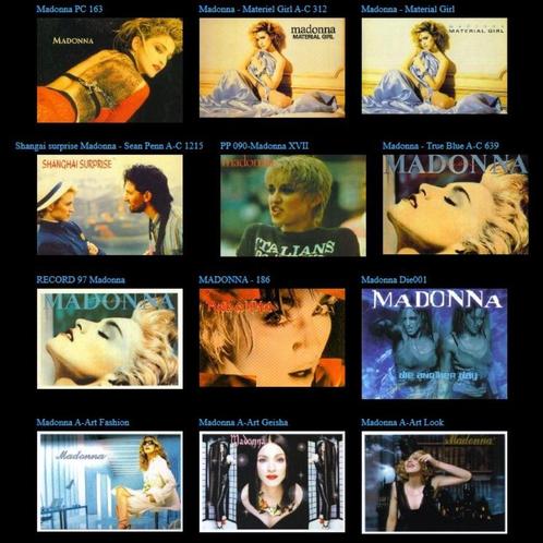 Madonna - 19 cartes postales, Collections, Cartes postales | Thème, Non affranchie, 1980 à nos jours, Stars et Célébrités, Enlèvement ou Envoi