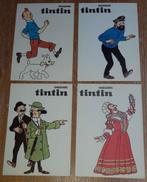Tintin série complète 4 cartes postales Chaussures 1968, Collections, Comme neuf, Tintin, Image, Affiche ou Autocollant, Enlèvement ou Envoi