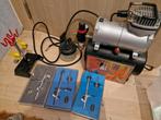 Airbrush met accessoires, Hobby en Vrije tijd, Ophalen, Zo goed als nieuw