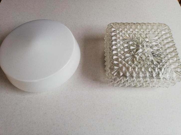 plafondlampen, Huis en Inrichting, Lampen | Plafondlampen, Glas, Ophalen of Verzenden