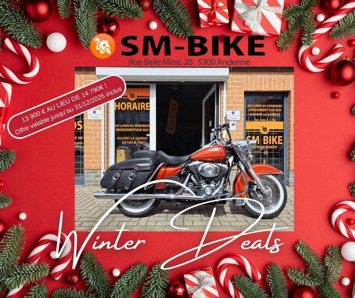 HARLEY-DAVIDSON ROADKING CLASSIC DE 2001 AVEC 26 500 KMS !, Motos, Motos | Harley-Davidson, Entreprise, Chopper, plus de 35 kW