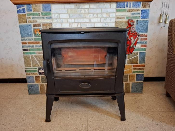 Hout/kolenkachel Dovre TAI55C + 480 kg kolen antraciet 12/2, Huis en Inrichting, Kachels, Zo goed als nieuw, Vrijstaand, Allesbrander