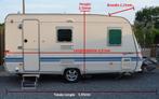 Caravan Adria 432PX, Caravans en Kamperen, Caravans, Lengtebed, Treinzit, Adria, 1000 - 1250 kg