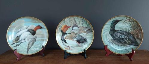 3 gelimiteerde serie borden “Watervogels van de Wereld”, Antiek en Kunst, Antiek | Wandborden en Tegels, Ophalen of Verzenden