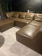 Lederen zetel, Huis en Inrichting, Ophalen, Zo goed als nieuw, Leer