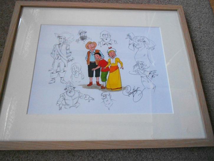 Suske en Wiske - Angst op de Amsterdam -originele tek Geerts, Boeken, Stripverhalen, Nieuw, Ophalen of Verzenden