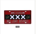 Metalen nummerbord Amsterdam Red Light District (30x15cm), Ophalen of Verzenden, Nieuw