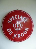 EMAILLE RECLAME BORD"SPECIALE DE KROON BIER" UIT 1950, Verzamelen, Merken en Reclamevoorwerpen, Ophalen of Verzenden, Gebruikt