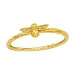 Bague en argent plaqué or jaune Bee - OP=OP !, Neuf, Enlèvement ou Envoi, Or, Femme