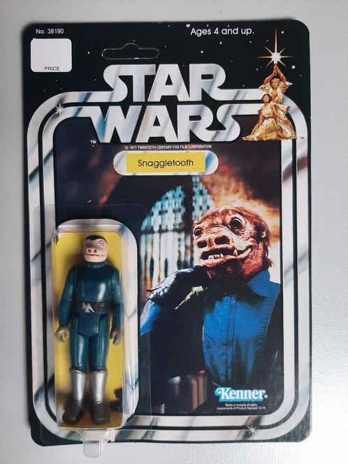 Star Wars custom Blue Snaggletooth mint on custom card, Verzamelen, Star Wars, Nieuw, Actiefiguurtje, Ophalen of Verzenden