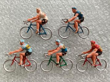 Vintage miniatuur wielrenners Tour de France. beschikbaar voor biedingen