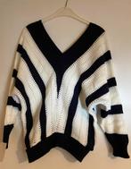 Trui met V hals - wit-marine, Kleding | Dames, Maat 38/40 (M), Wit, Nieuw, Ophalen of Verzenden