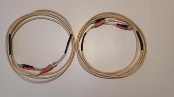 1 Setje luidspreker kabels OFC 1.5mm² - 3 meter lang zelf 