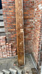 2x eiken balken H220 B22 D6 cm, Doe-het-zelf en Bouw, Hout en Planken, Ophalen, Zo goed als nieuw, Eiken