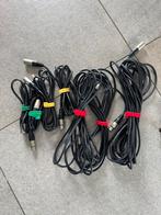 Xlr kabels 3x5m - 2x2,5m - 2x1,5m, Ophalen, Zo goed als nieuw