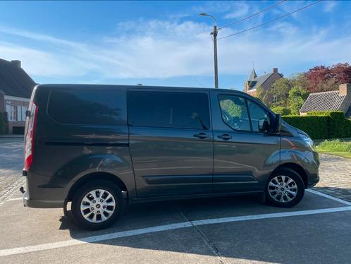 Ford transit custom dubbele cabine multi use, Auto's, Bestelwagens en Lichte vracht, Particulier, Schuifdeur, Ford, Diesel, Euro 6