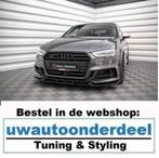 Maxton Design Audi S3 8V Facelift Sportback Spoiler Lip Spli, Auto-onderdelen, Ophalen of Verzenden, Nieuw, Audi