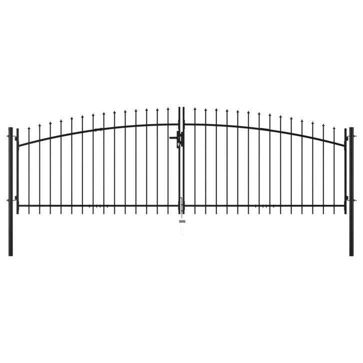 tuinpoort in zwart staal 4 meter, Tuin en Terras, Tuinpoorten, Nieuw, Staal, Ophalen of Verzenden