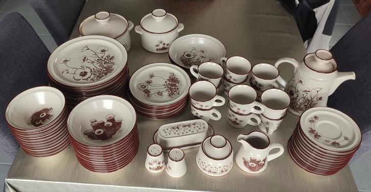 Prachtig tijdloos Noritake aardewerk servies uit de jaren 70, Antiek en Kunst, Antiek | Servies compleet, Ophalen