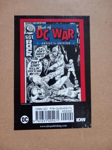 IDW Best of DC War Artist’s Edition, Boeken, Eén comic, Ophalen of Verzenden