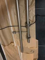 Dubbele uittrekbare  gordijnstangen aluminium, Huis en Inrichting, Ophalen, Zo goed als nieuw
