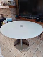 ronde tafel glas 120 diameter, Huis en Inrichting, Tafels | Eettafels, Ophalen, Gebruikt, Glas, 100 tot 150 cm