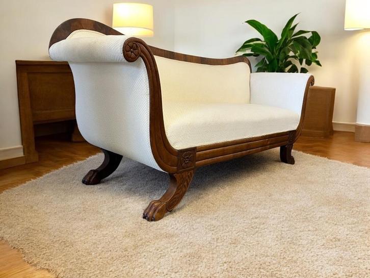 vintage  barok zetel / driezit / canapé, Antiek en Kunst, Antiek | Meubels | Stoelen en Sofa's, Ophalen of Verzenden