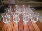 12 bolle glazen op voet, Verzamelen, Glas en Drinkglazen, Ophalen